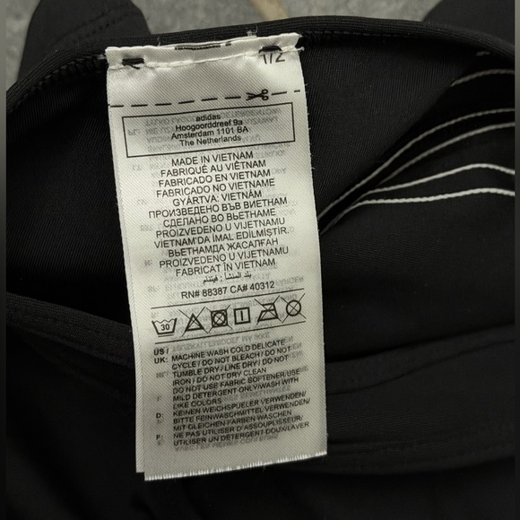 Adidas Training 3-Stripe Aeroready Crossback Crop Tank - Black - Medium - Picture 8 of 8